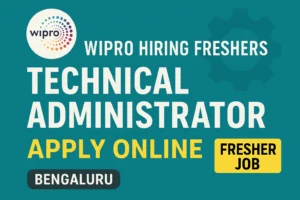 Wipro Hiring Freshers for Technical Administrator Role