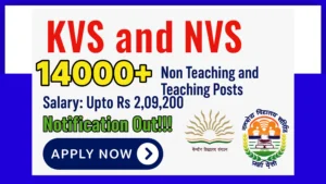 KVS & NVS Teaching, Non-Teaching Recruitment 2025