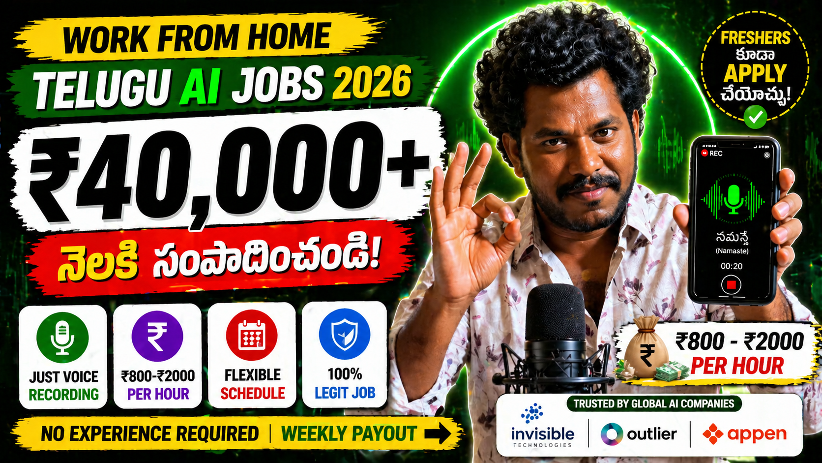 telugu voice jobs work from home jobs 2026